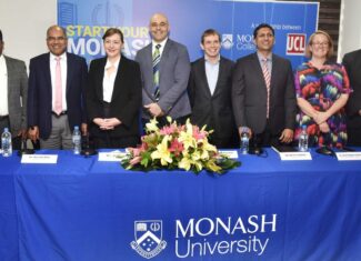 Monash reinforces exclusive partnership with UCL  to secure pathways to the World’s Highest Ranked University from Sri Lanka