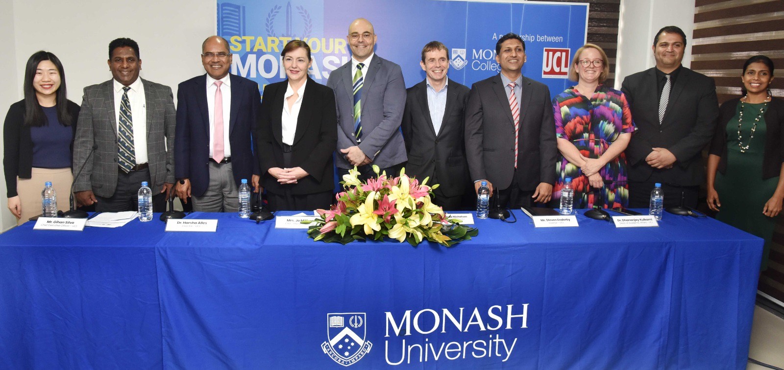 Monash reinforces exclusive partnership with UCL  to secure pathways to the World’s Highest Ranked University from Sri Lanka